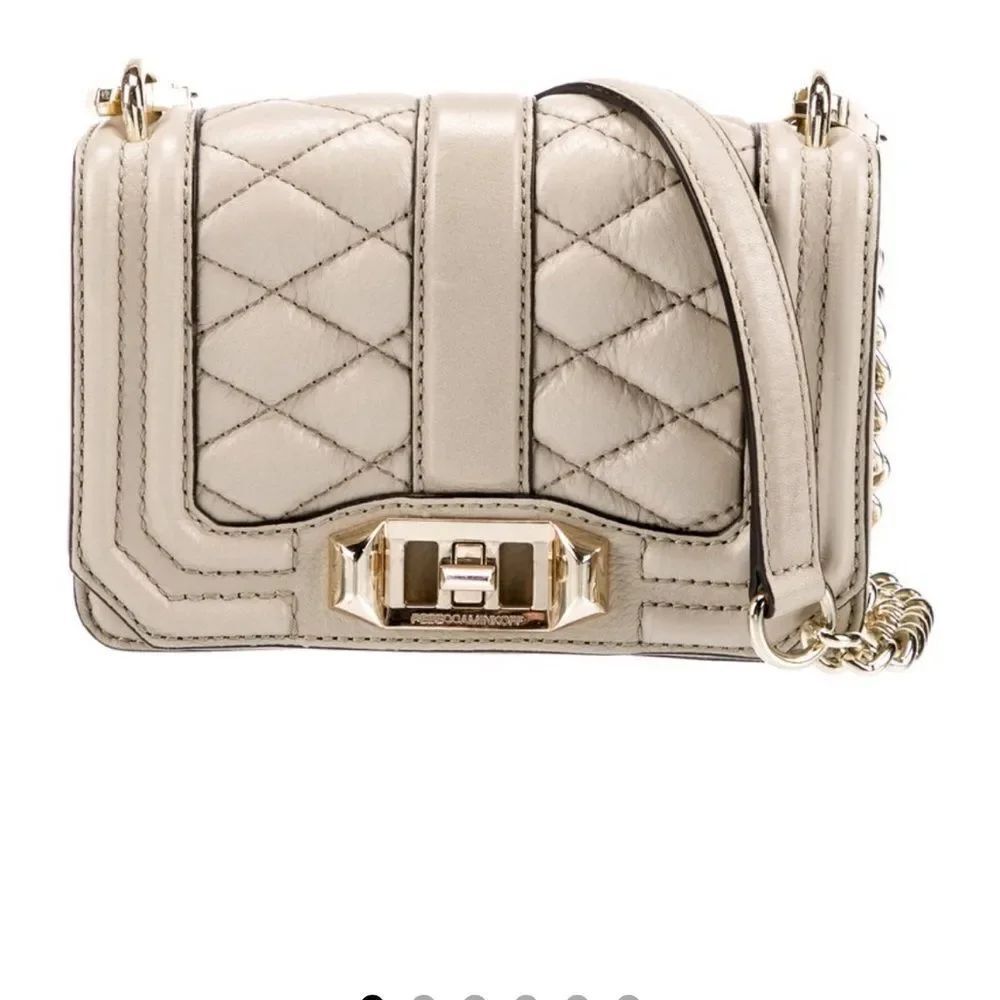 Rebecca Minkoff Beige Quilted Mini Bag